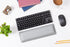 Bailey Tenkeyless Wrist Rest for Keyboards, Leather Ergonomic Support for Typists, Gaming, and Office Use (Stone)