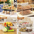 2 Countertop, 15.3" 9.8" 11.4" JOYZAN Pastry Display Case, Tier Bread Box for Kitchen Acrylic Bread Container