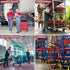 8"X2" Heavy Duty Casters, Polyurethane Caster Wheel, Load Capacity 1000lbs, Non-Marking for Laboratories