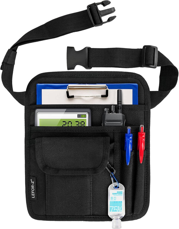 LEFORZ Server Waist Money Pouch Bag Restaurant Utility Tool Belt Apron with Adjustable