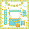 Whaline 62Pcs Summer Lemon Bulletin Board Decoration Kit, Inspirational Stand Cutouts for Classroom School Decor