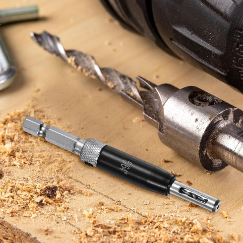 7pcs Self Centering Drill Bit Set 5/64-1/4" 5mm Hex Shank Drilling Bits for Wood Working Cabinet Door Hinge Hole Punch