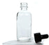 Vivaplex 12 Clear 2 oz Glass Bottles with Glass Eye Droppers