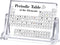 HeiMma Acrylic Periodic Table with Real Elements InsideSize: 6.7 * 4.7, Valentines