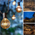 (10 G40 1.6" Bulbs Hometown Evolution, Inc. Gold Outdoor Patio String Lights ft, Gold - Black Wire)