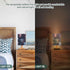 ALAZA Beautiful Jellyfish Bedside Table Lamp with USB Port for Bedroom Nightstand Lamps Night Light Linen Fabric Shade