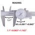 DDLR-0605 Dial Caliper - 0-6 Inch Double Shock Proof Stainless Steel