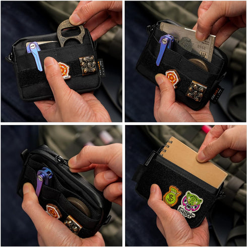 A3 TACTICAL_GEEK Storage EDC Pouch Organizer, Nylon Multi-Functional Utility Small Tool Pocket, Multi-Purpose Molle EDC