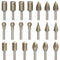 Diamond Drill Grinding Bit Set, Rotary Tools Polishing Kits with Diamond-Coated 1/8-inch Shank for Stone Glass