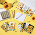 Pasimy 48 Pcs Sunflower Notebooks and Pen Set, Mini Notepad and Ballpoint Pen Vintage Sunflower Gift Favor for Office