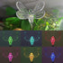 6 Pack Hummingbird Glintoper Solar Garden Stake Lights Outdoor, Solar Butterfly Figurine Lights, Multi-Color Changing