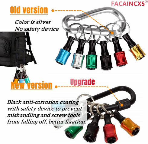 12PCS Bit Holders 1/4 Socket, Hex Shank Screwdriver Bit Holder for Impact Driver with Quick Release