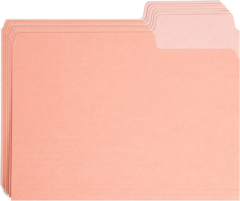 U Brands File Folders Set - Office Supplies with Super Tabs, FSC Certified, 48 Count