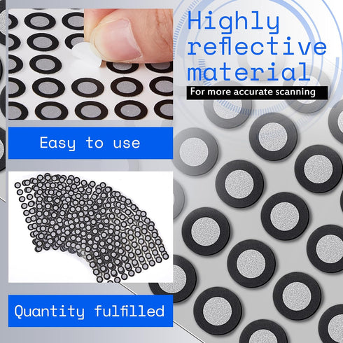 30 1500 6mm 3D 3D Marspark Sheet Point Scanning Markers Dots for Scanner High Accuracy Reflective Reference Adhesive