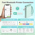 Nelko Label Maker Machine with Tape - P21 Bluetooth Mini Label Printer for Office Home Organizing, Green