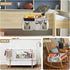 SyXIOP Cartoon Cute Owl Beige Bedside Caddy Table Cabinet Storage Organizer for Magazine, Tablet, Phone, Chocolate