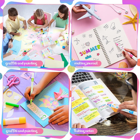 Zhehao 40 Pcs Erasable Highlighters Bulk, Double Head Liquid Highlighters in Assorted Pastel Colors