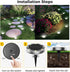 inkgear 6 Pack 8 IP65 Solar Ground Lights Outdoor, LED Mini Flat Solar Disc Lights, Waterproof Pathway Lights Solar