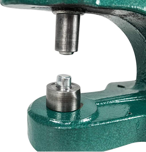 Hand Press Heavy Duty Eyelet Grommet Machine Punch Tool Kit with 3 Dies and 1500 Pcs Silver Grommets