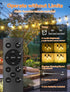 27FT Commercial 12+1 Bulbs 3 Dimmable Brightever Solar Powered Outdoor String Lights with Remote, Grade Waterproof