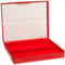 Heathrow Scientific Polypropylene Microscope Slide Box, Holds 100 Slides, Red