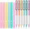 Mr. Pen Aesthetic Highlighters and Gel Pens, 12 Pack, Pastel Colors, No Bleed Bible Highlighters, Black Ink Gel Pens