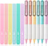 Mr. Pen Aesthetic Highlighters and Gel Pens, 12 Pack, Pastel Colors, No Bleed Bible Highlighters, Black Ink Gel Pens