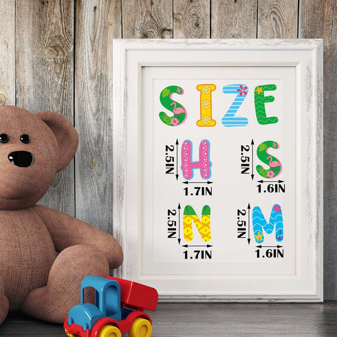 Colarr 232 Pcs Large Letter Stickers, 24 Sheets 2.5 Inch Alphabet Self Adhesive Letters for Bulletin Board Classroom