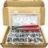 200 Pcs 304 Stainless Steel Stepless Single Ear Hose Clamps with Pincers Crimper Tool Kit for Automotive