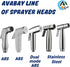 Chrome Finish Handheld Bidet Sprayer Head