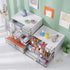 Plastic Desk Organizer with Drawers,Desktop Organizer Drawers Storage,3 Tier Drawer Organizer with 6 Drawers,Stackable Storage Drawers for Office (H 6.5in)