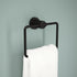 DELTA FAUCET NIC46-MB Nicoli Wall Mount Square Closed Towel Ring Bath Hardware Accessory in Matte Black by Delta Faucet