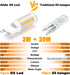 ALIDE G9 Led Bulbs Dimmable 3W Replace 20W 25W 30W Halogen Equivalent,2700K Soft Warm White, AC120V G9 Clear T4 Bi-pin Led Bulbs for Chandelier Pendant Wall Home Lighting,300LM,360 Deg,10Pack by ALIDE
