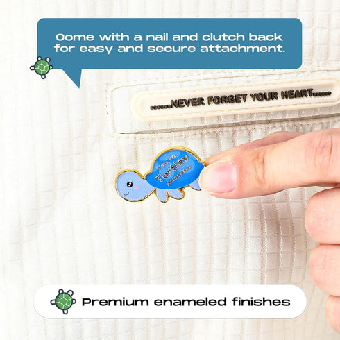 50 Sets Juexica Employee Appreciation Gifts Bulk Positive Turtle Pins You're Awesome Inspirational Notecard Thank You