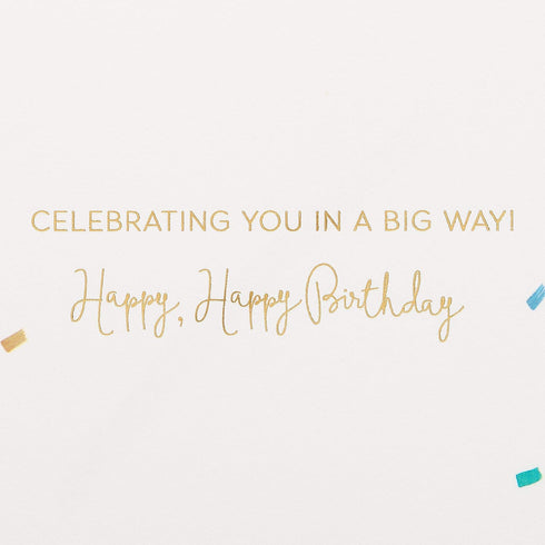 Papyrus Birthday Card, Celebrating You In A Big Way