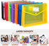 Waterproof Transparent Plastic File Folders, Expandable File Organiser - Large Capacity A4B4 File Wallet for
