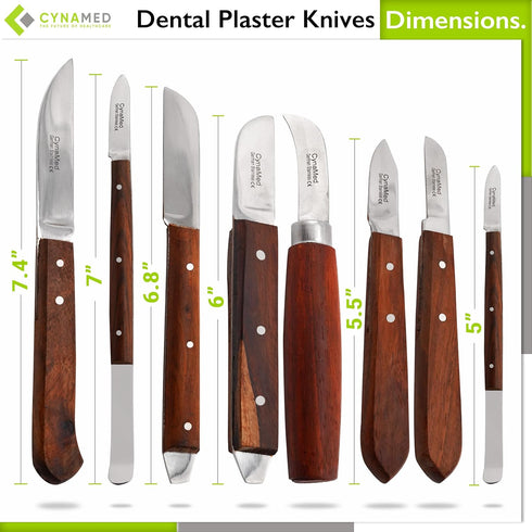Dental Fahenstock Large and Small Knife, Cynamed Plaster Alignate Spatula and Knife (8)