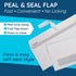 Summit 500 #10 #10 4 1/8 9 1/2, 500 Pack Blue Left Window Envelopes Self Seal -QuickBooks Invoices, Checks and Letter