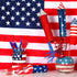 Eaasty American Flag Pens Bulk - Patriotic USA Gel Ink Pens for Independence Day, 4th of July Gifts (96 Pcs)