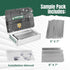 A-M Gutter Guard - Aluminum - Sample Pack - includes both 5" and 6" Width Samples (7" in length, Mill Finish)