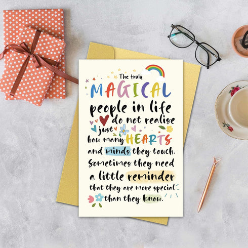 HCIU6YGQ Heartfelt Encouragement Card for Friend, Brother, Sister, Thank You Appreciation Cards for Teacher, Docter