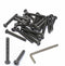 iexcell 25 Pcs 1/4-20 x 2" Alloy Steel Hex Socket Button Head Cap Screws Bolts Kit, Black Oxide Finish