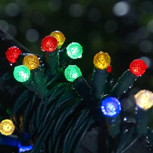 18.6Ft 50 G12 LED Colorful Mini Globe String Lights Ball Christmas Tree Lights for Small Tree Crafts Garden Fence