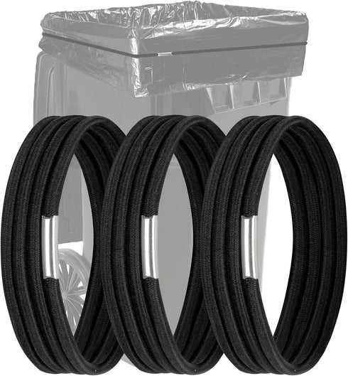 HYLIYAKI Trash Can Rubber Bands Set of 3, Fits 55, 65, 96 Gallon