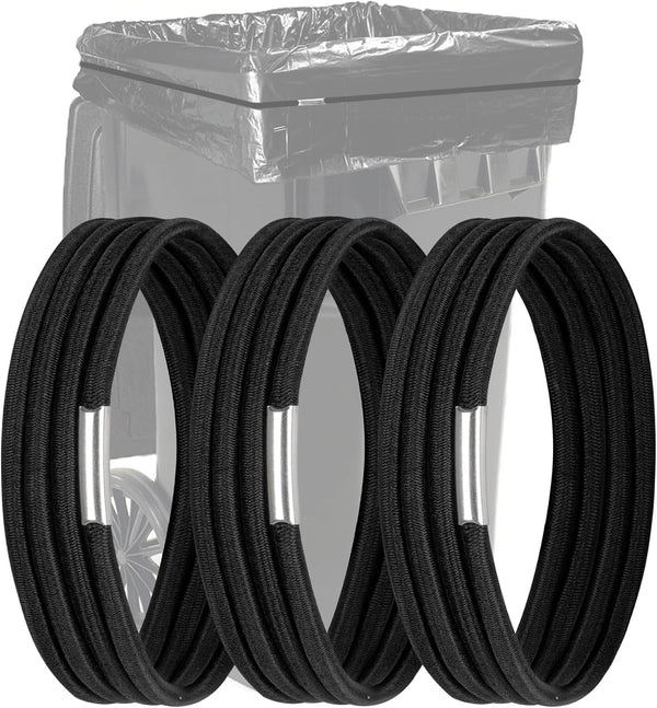 HYLIYAKI Trash Can Rubber Bands Set of 3, Fits 55, 65, 96 Gallon