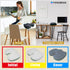 FENGMIAN Natural Latex Seat Cushion - Soft, Bouncy and Relieves Pressure - Suitable for Office Chair, Home Chair, Car