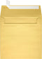LUXPaper Square Invitation Envelopes | Gold Metallic | Peel & Press | 6" x 6" | 80lb. Text | 50 Qty