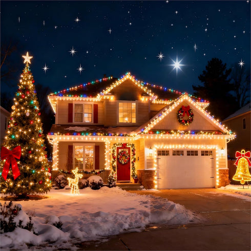 66FT 200 Dimmable Joomer Color Changing Christmas Lights, LED String Lights with Remote Timer Connectable Fairy String