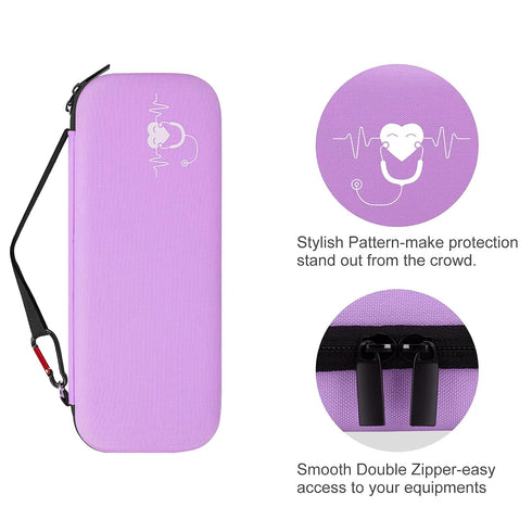 3M Stethoscope Carrying Case, Hard Stethoscope Case Compatible for Littmann Classic III, Cardiology IV Diagnostic, MDF
