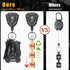 Oaridey Heavy Duty Retractable Keychain with Belt Clip, 31.8” Steel Cord, 9oz Rebound - 2 Pack